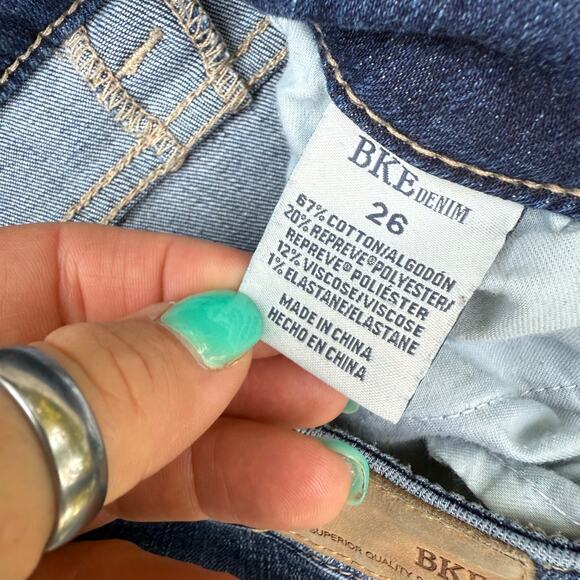 Buckle BKE Victoria Universal Fit Mid Rise Skinny Jeans Size 26 AXB204 - Picture 5 of 10